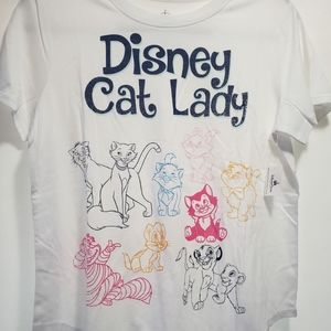 Disney Cat Lady Tee Shirt